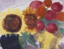Emil Nolde - Sonnenblumen mit Pfingstrosen